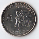 2000 - Quarto di dollaro Stati Uniti New Hampshire (D) Denver